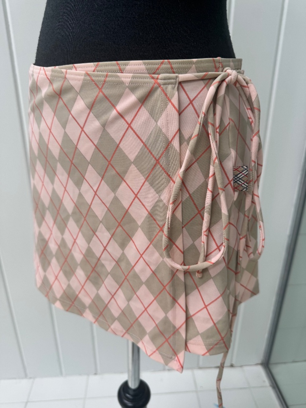 BURBERRY LONDON BEACH COVER UP WRAP SKIRT MEDIUM
